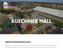 Tablet Screenshot of buechnerhall.com